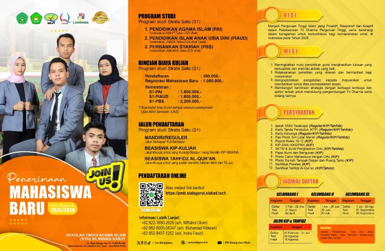 Saatnya Melangkah! STAI Siliwangi Garut Buka Pendaftaran Mahasiswa Baru dengan Jalur Mandiri & Beasiswa
